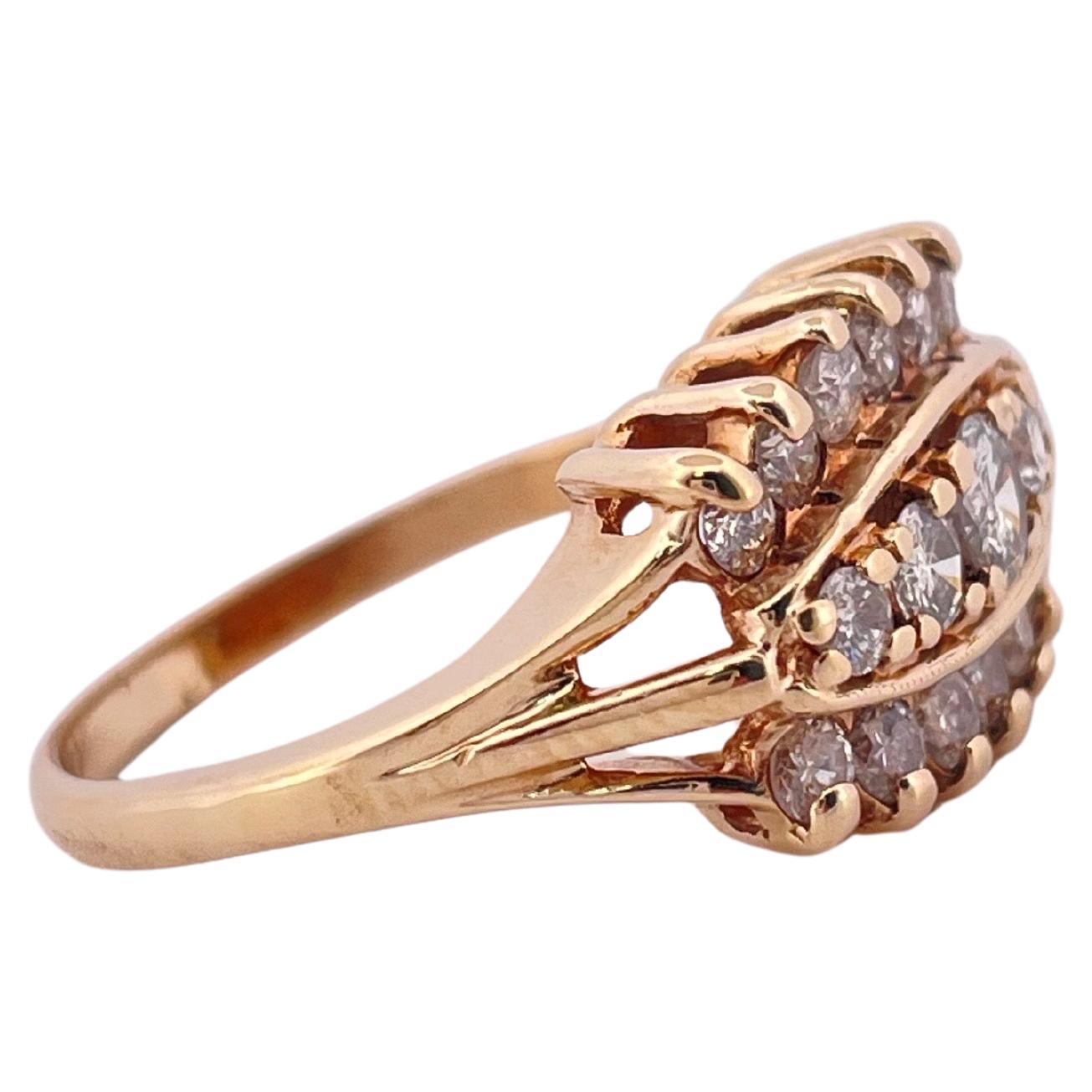 14k Gelbgold 0,60ctw Diamantband (Rundschliff) im Angebot
