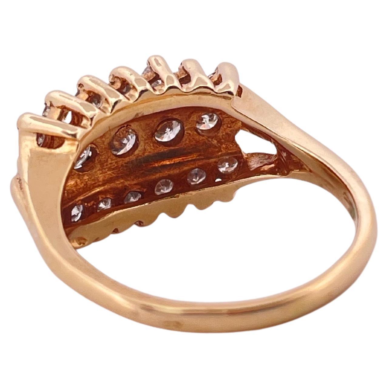 14k Gelbgold 0,60ctw Diamantband im Zustand „Gut“ im Angebot in Sewickley, PA