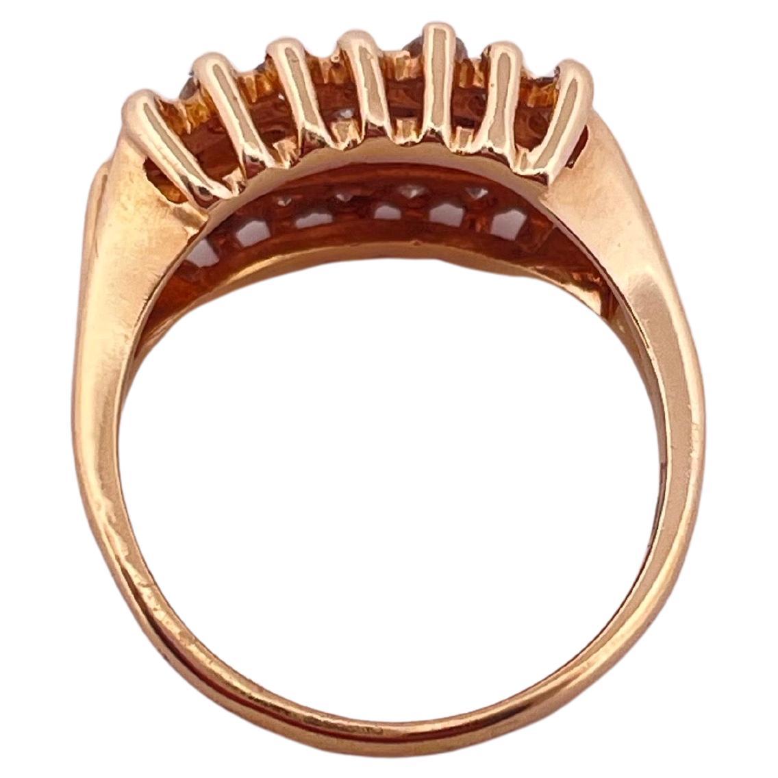 14k Gelbgold 0,60ctw Diamantband für Damen oder Herren im Angebot
