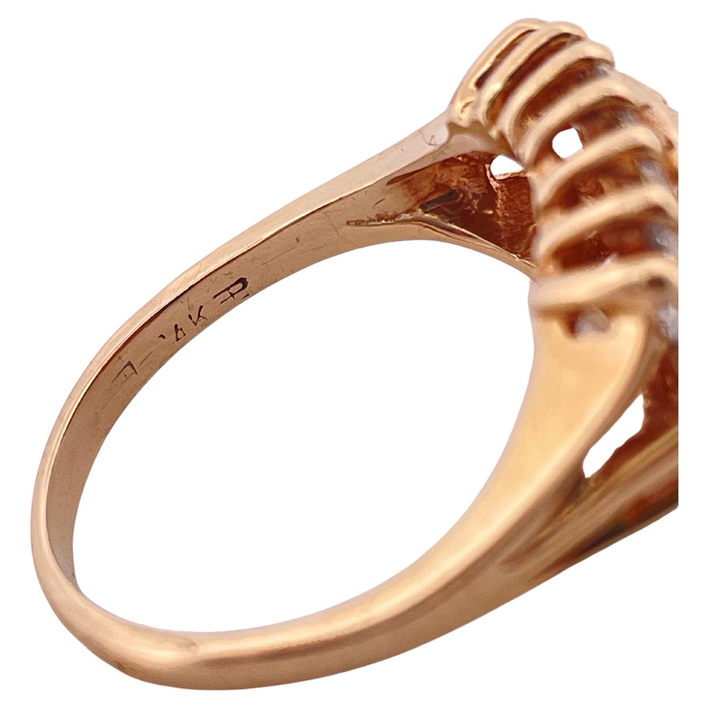 14k Gelbgold 0,60ctw Diamantband im Angebot 1