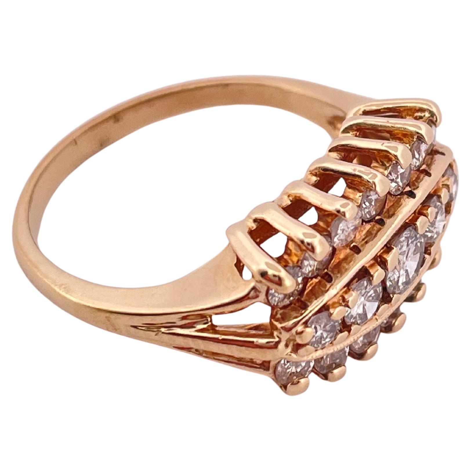 14k Gelbgold 0,60ctw Diamantband im Angebot 2