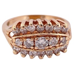 14k Gelbgold 0,60ctw Diamantband