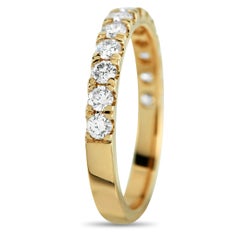 14K Yellow Gold 0.62ct Diamond Half-Eternity Ring MF04-111925