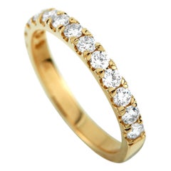 14K Gelbgold 0,62ct Diamant Halb-Ewigkeit Ring MF04-111925