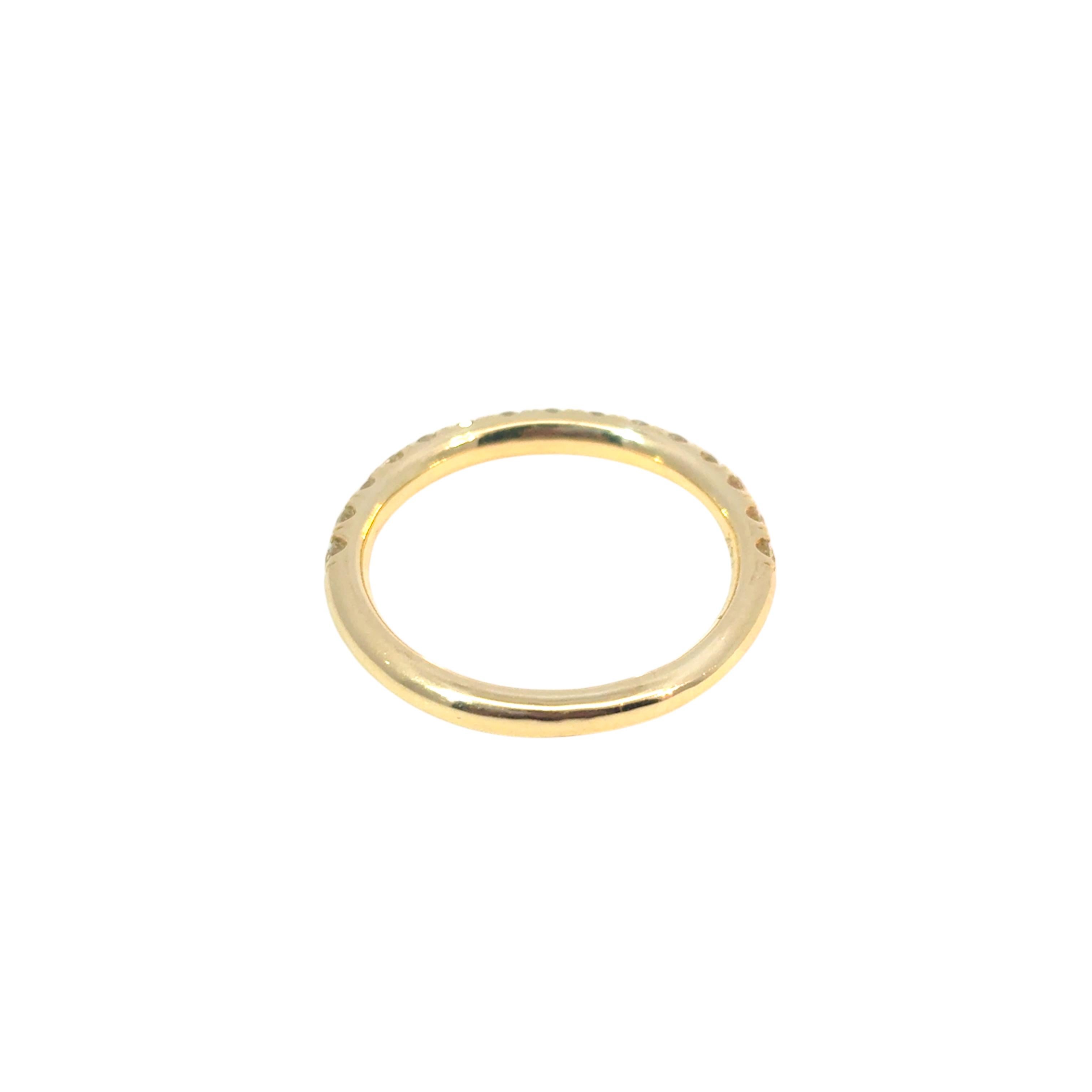 Alliance en or jaune 14 carats avec diamants de 0,68 carat en vente 6