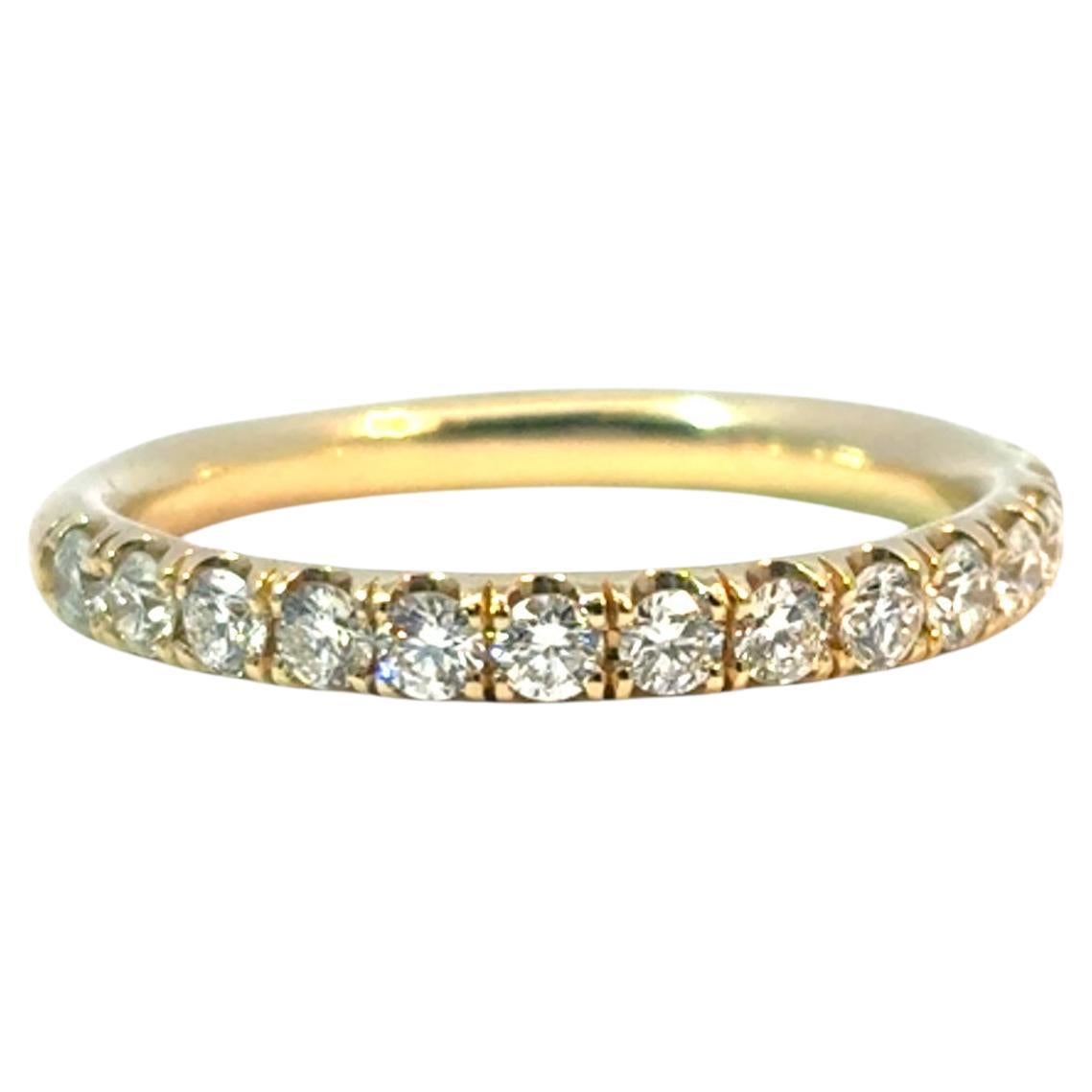 14k Yellow Gold 0.68ctw Diamond Wedding Band
