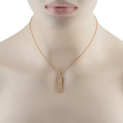14K Yellow Gold 0.70ct Diamond Pendant Necklace PN15874-Y