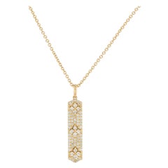14K Yellow Gold 0.70ct Diamond Pendant Necklace PN15874-Y