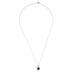 14K Yellow Gold 0.73ct Pink Tourmaline & Diamond Pendant Necklace