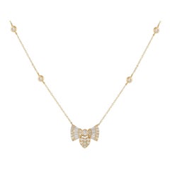 Collar de diamantes de 0,75 ct en oro amarillo de 14 quilates PN16068-Y