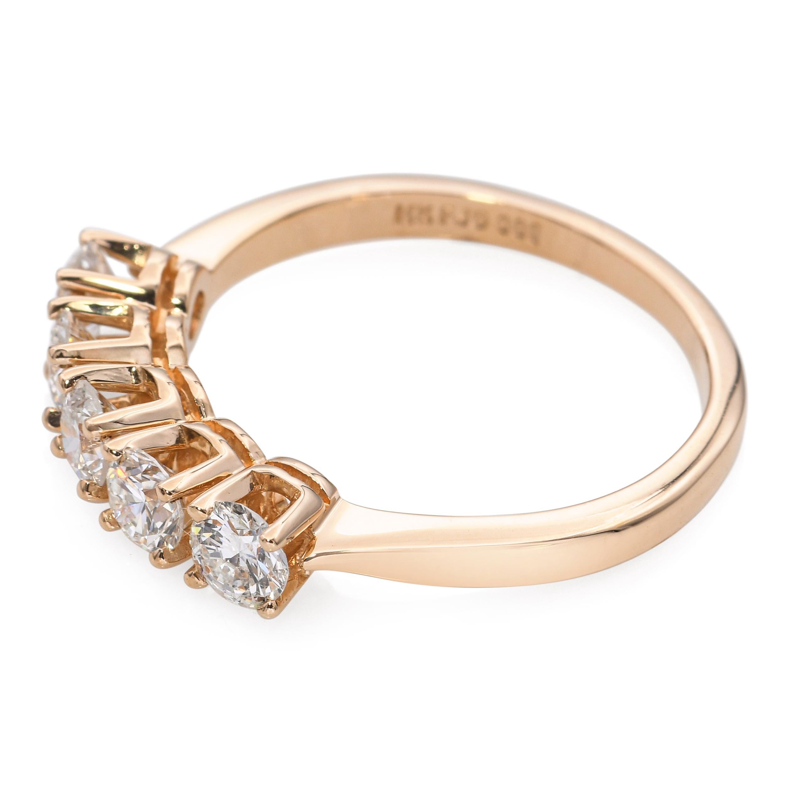 Fede nuziale in oro giallo 14k con diamanti da 0,925tcw In condizioni buone in vendita a New York, NY