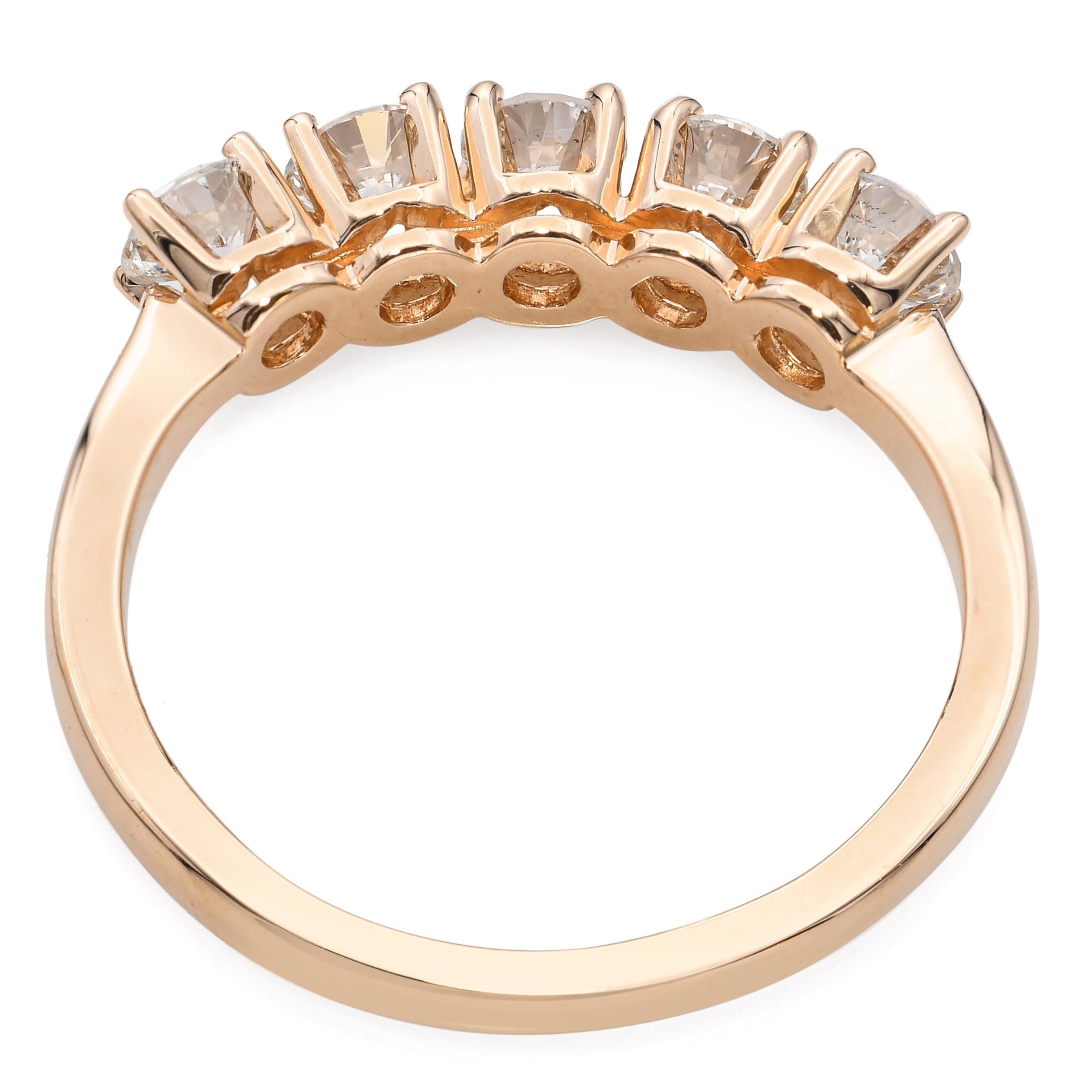 Donna Fede nuziale in oro giallo 14k con diamanti da 0,925tcw in vendita