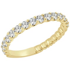 Anillo de diamantes de 0,93 quilates en oro amarillo de 14 quilates