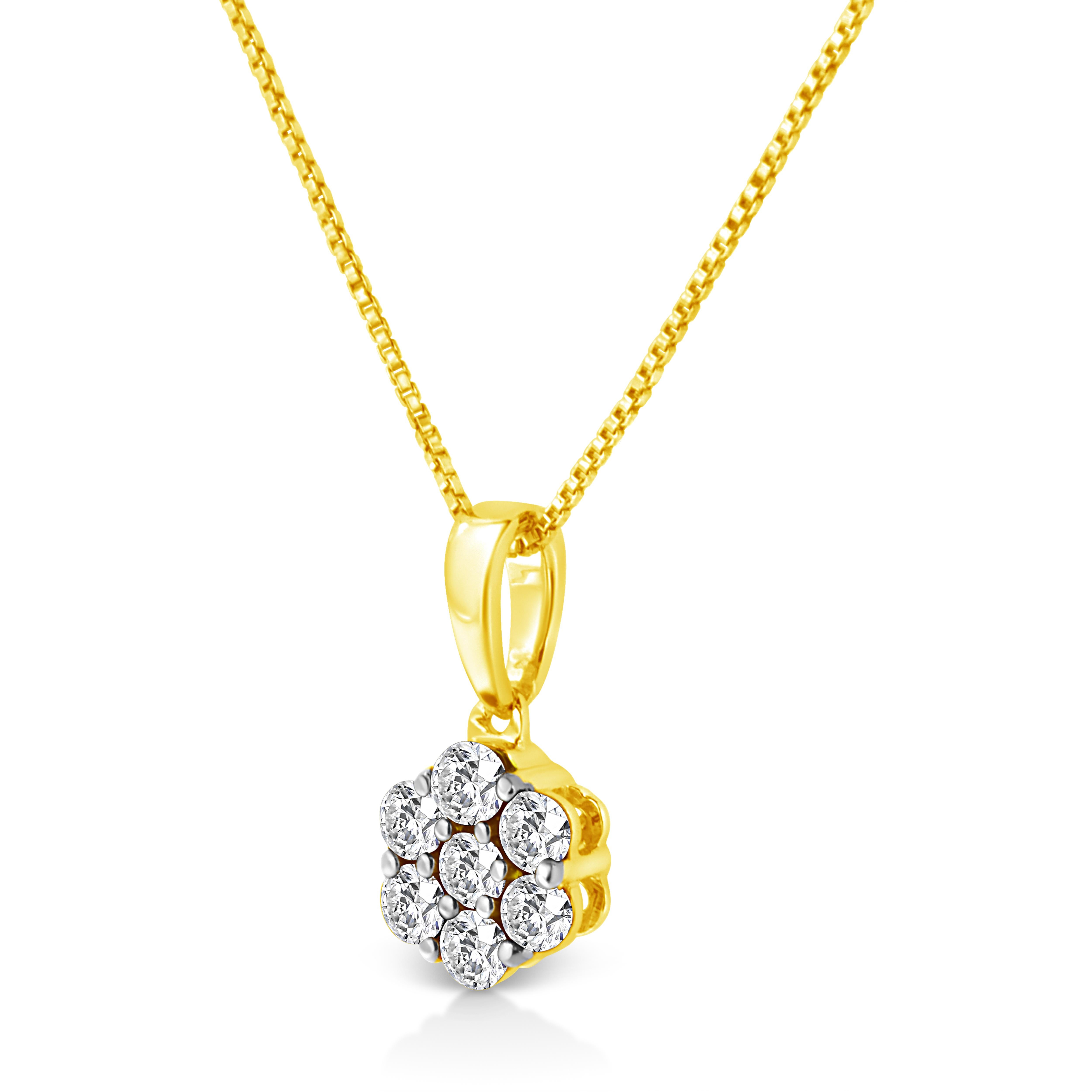 7 stone diamond necklace