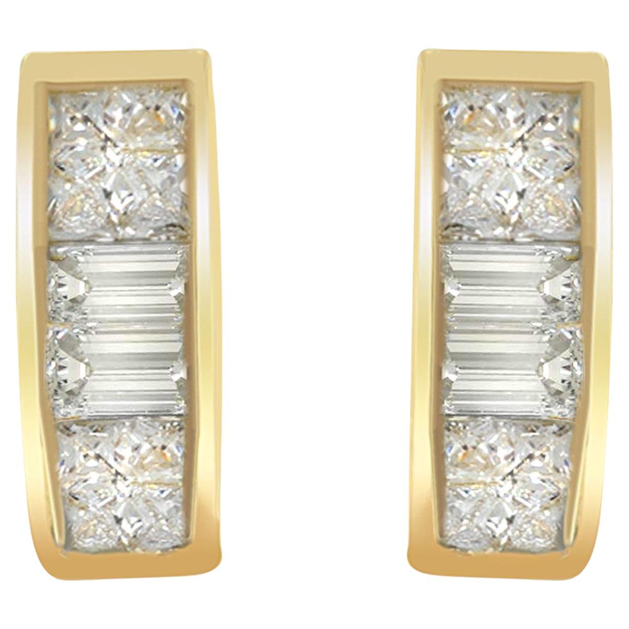 14k Yellow Gold 1/4ct TDW Diamond Earrings