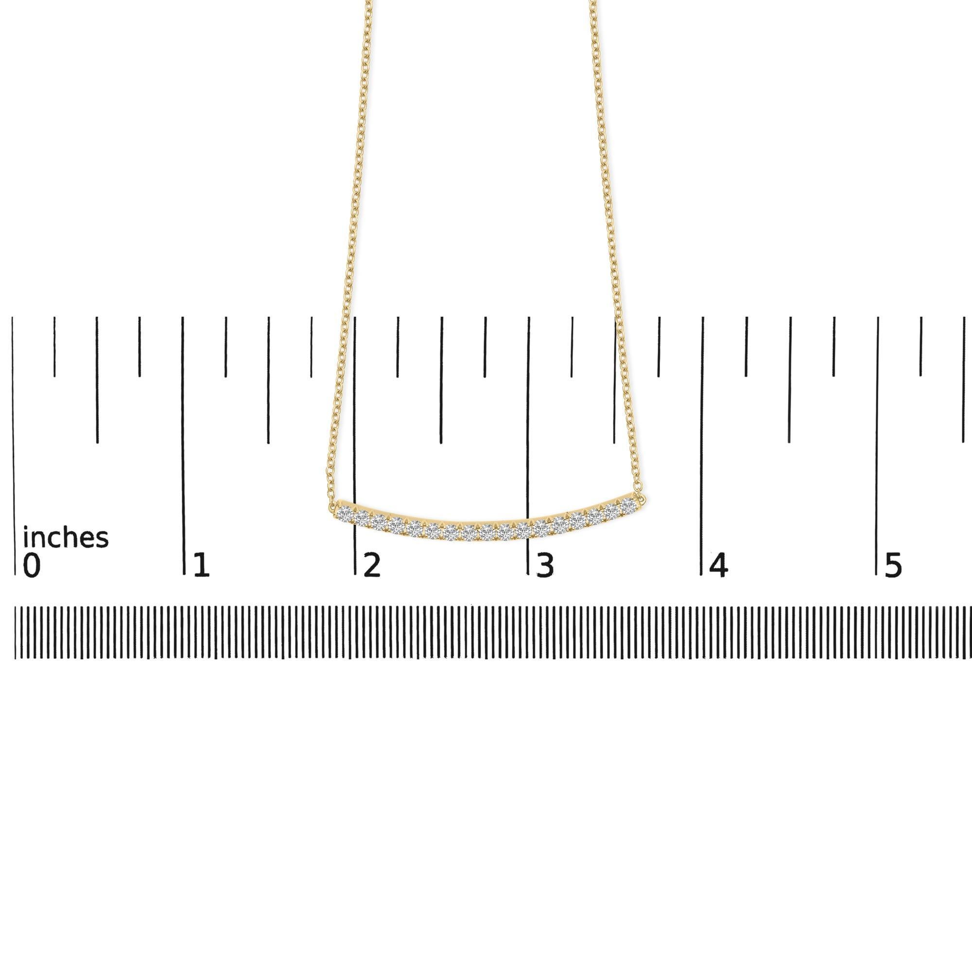 Collier pendentif de 18 pouces en or jaune 14 carats avec diamants de 1,00 carat au total Neuf à New York, NY