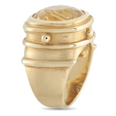 14K Gelbgold 10,0ct Citrin Ring MF14-043026