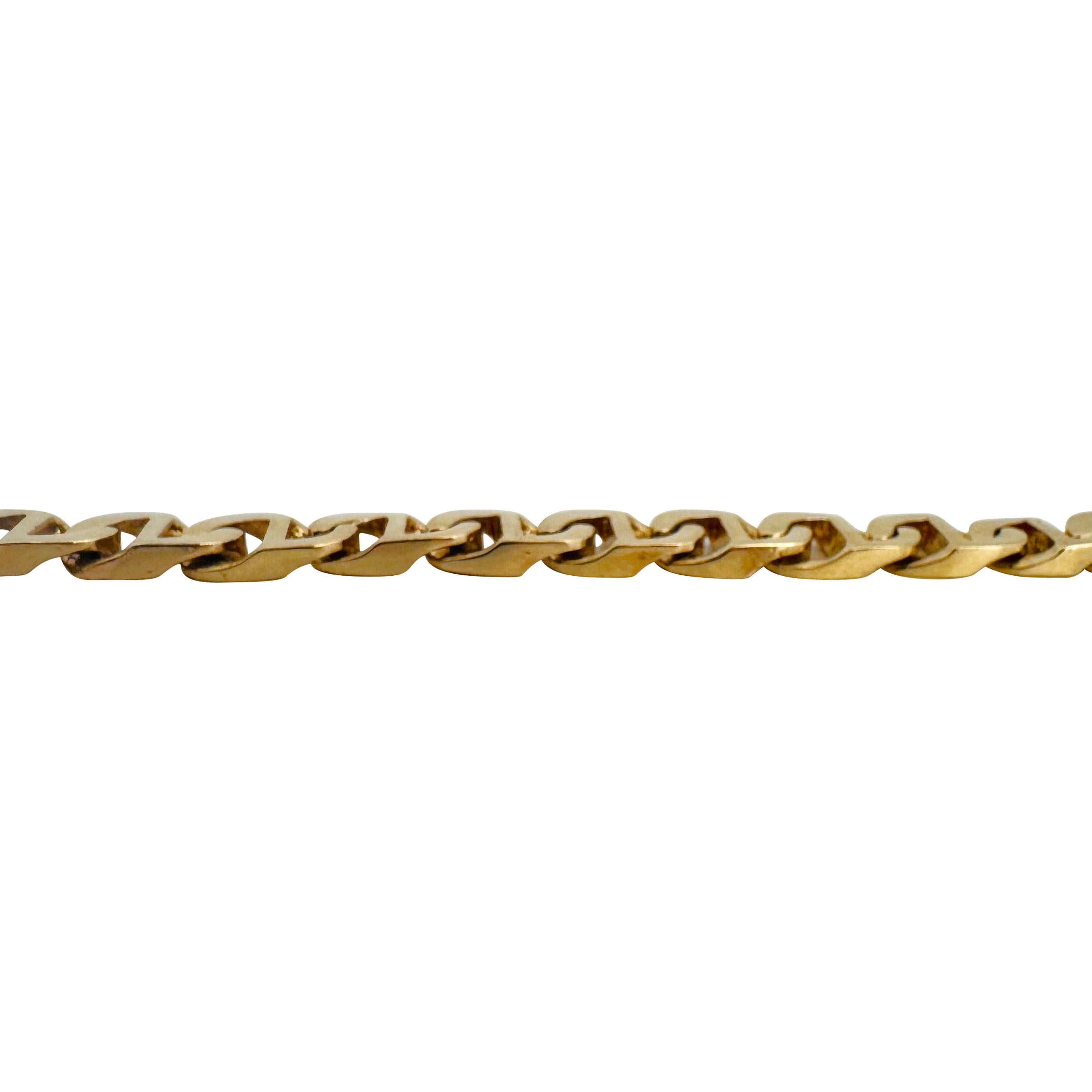 14k Gelbgold 104,6g massive schwere 7mm Mariner Gliederkette Halskette 31