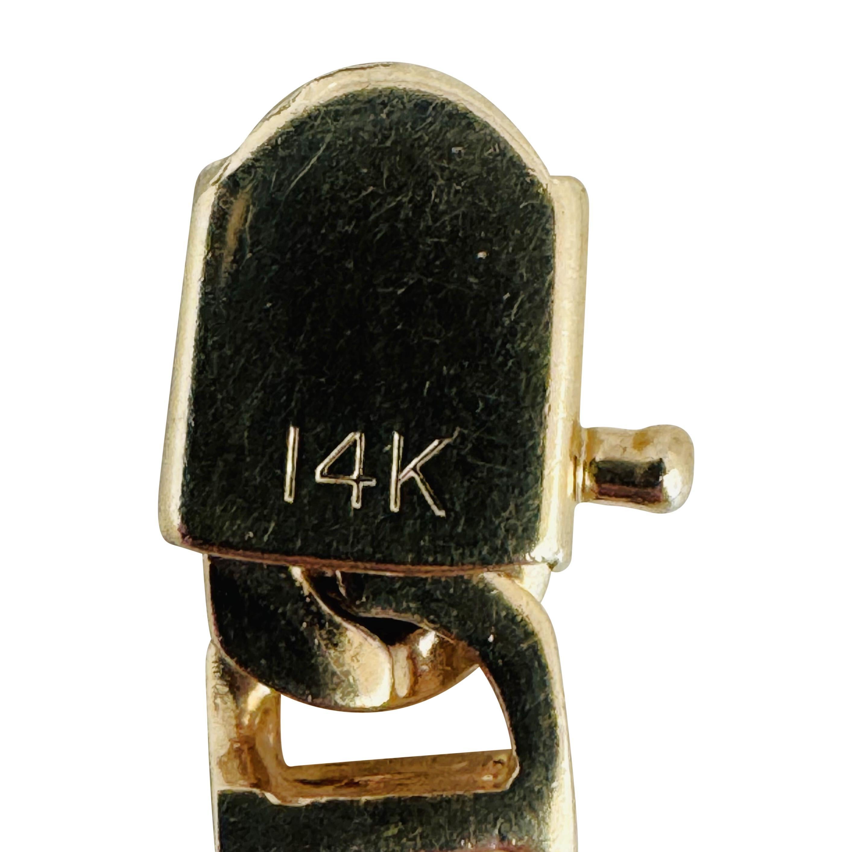 14k Gelbgold 104,6g massive schwere 7mm Mariner Gliederkette Halskette 31