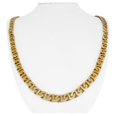 14k Gelbgold 104,6g massive schwere 7mm Mariner Gliederkette Halskette 31"
