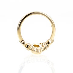 14K Yellow Gold 1.15 Carat Marquise Diamond Bezel Cluster Ring