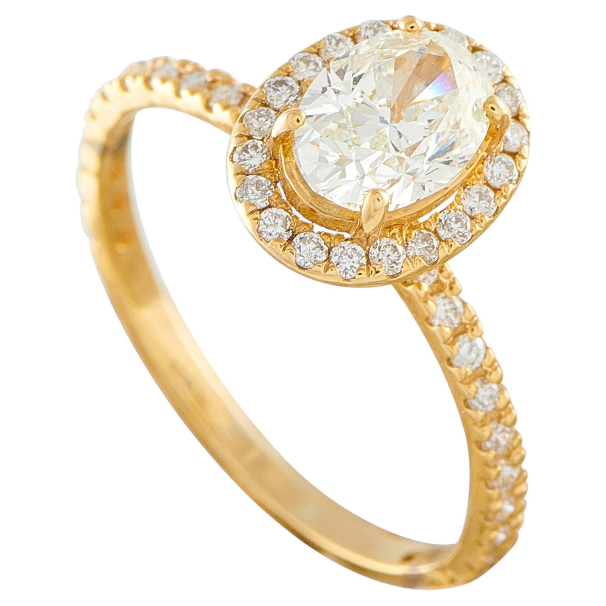 14K Gelbgold 1,20ct Diamant Ring MF04-050726