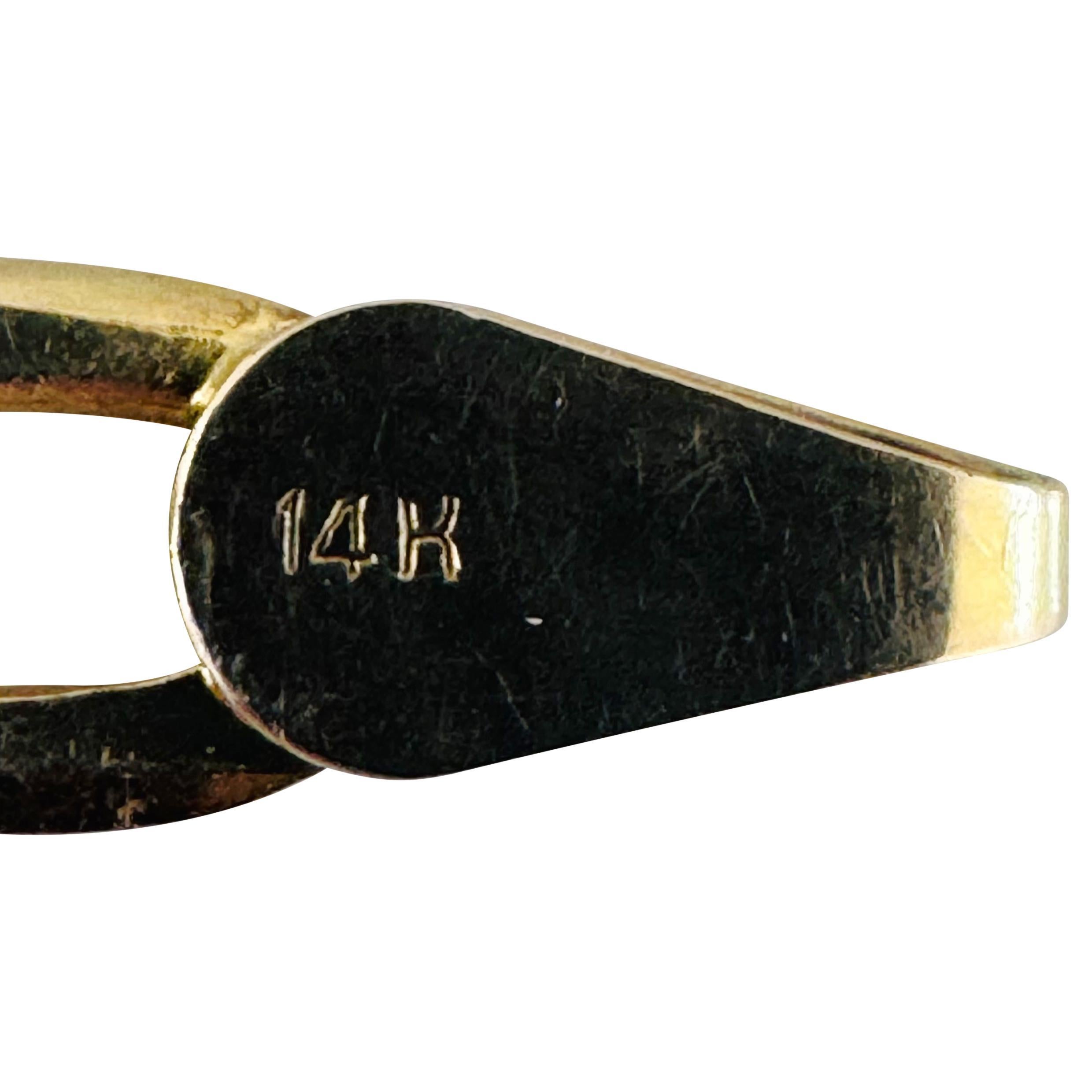 14k Gelbgold 12g Herren 5,5m Figaro Gliederarmband 8