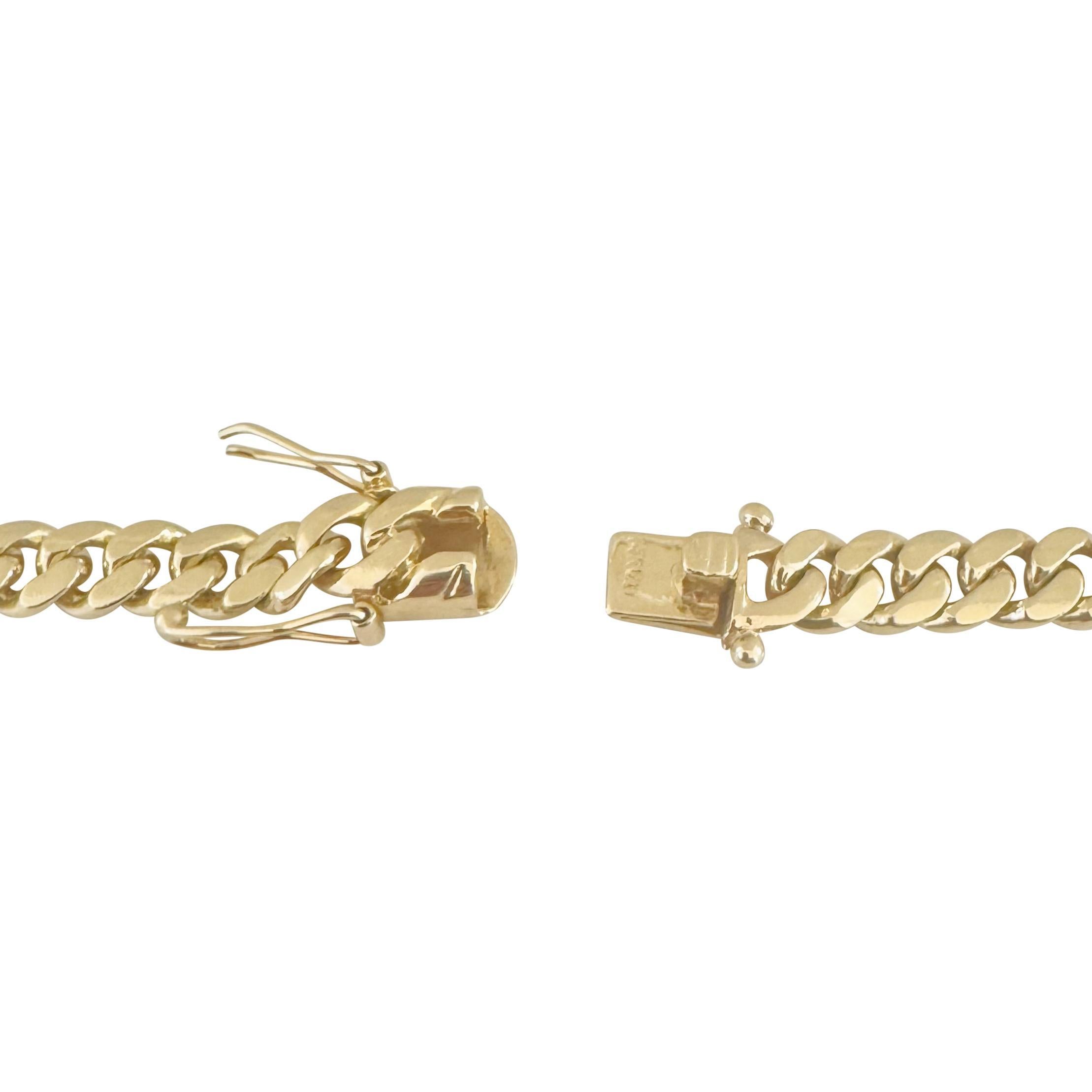 14k Gelbgold 135.6g massive schwere 8mm kubanische Gliederkette Halskette 29