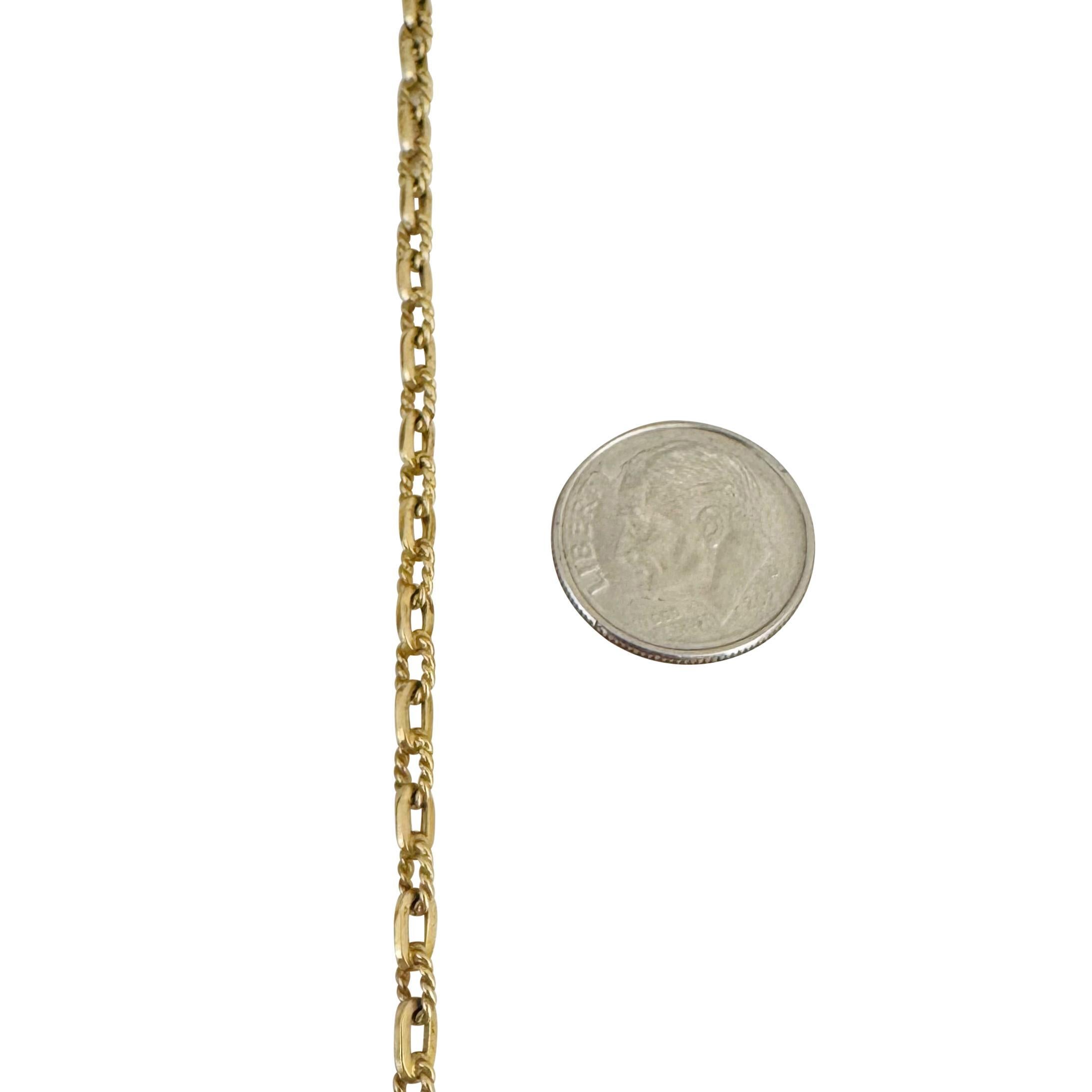 14k Yellow Gold 13.8g Solid Vintage Oval Cable Link Chain Necklace 24