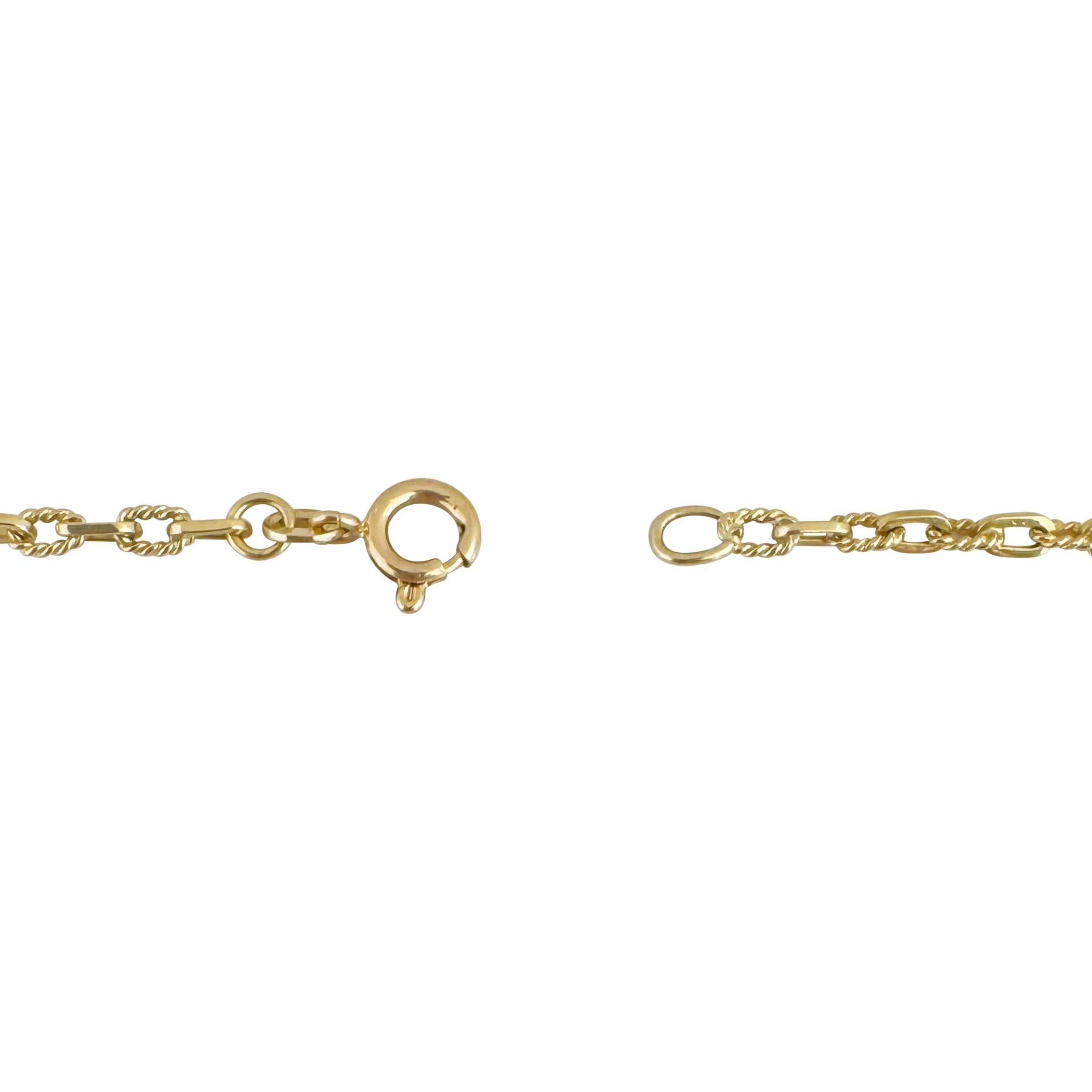 14k Yellow Gold 13.8g Solid Vintage Oval Cable Link Chain Necklace 24