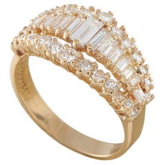 Anello in oro giallo 14 carati con diamante da 1,42 carati MF21-070826