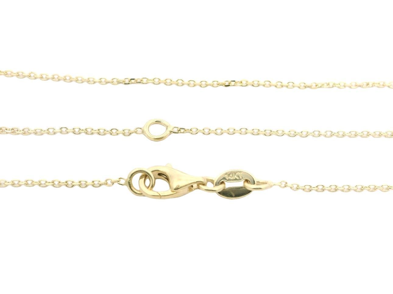 Collier à chaîne réglable en or jaune 14 carats avec pendentif opale noire ovale de 1,42 carat en vente 3