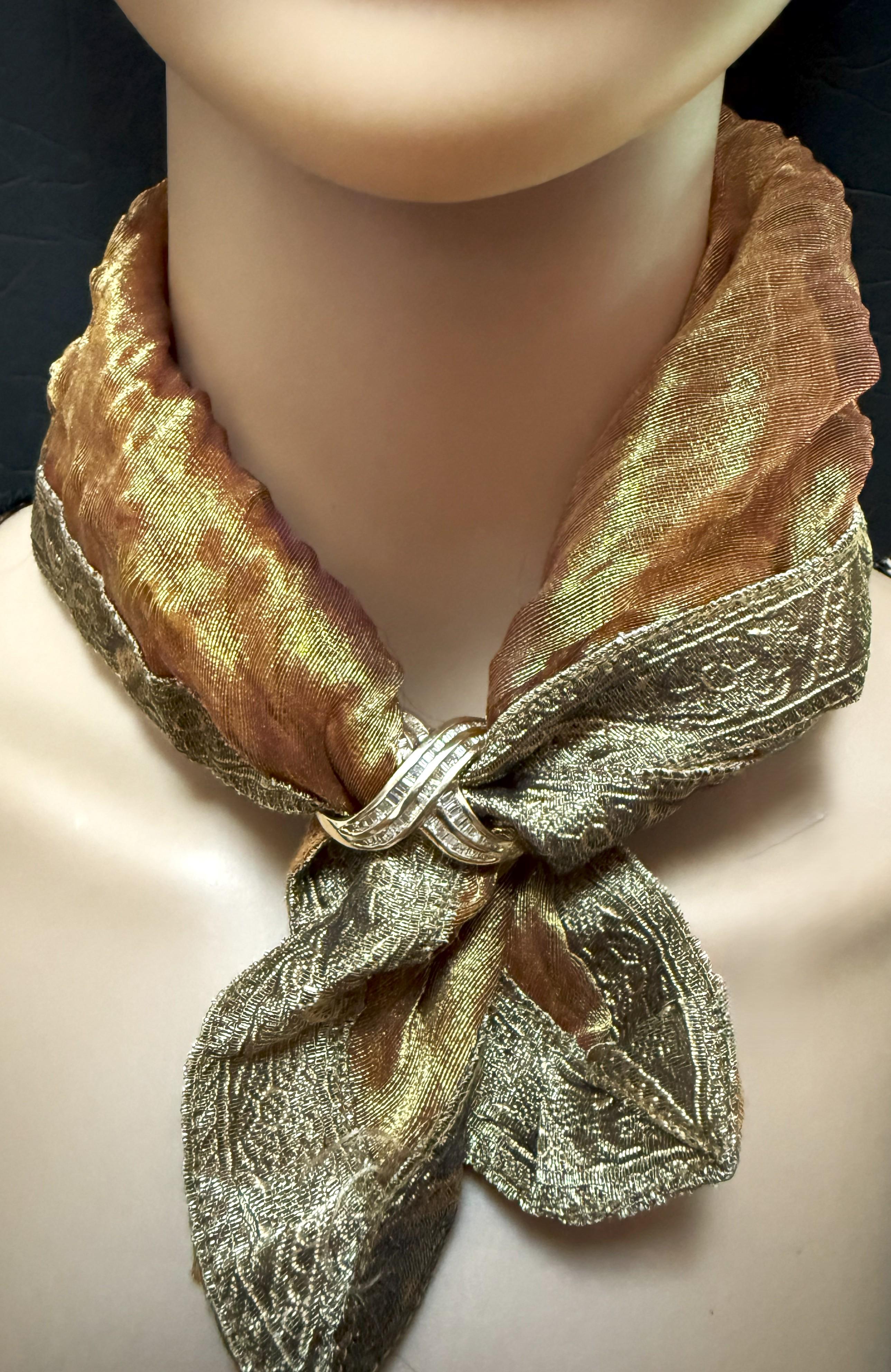 Colgante/Bandolera Diamante Baguette Oro Amarillo 14k 1,5 Quilates 9,27 Gramos en venta 5
