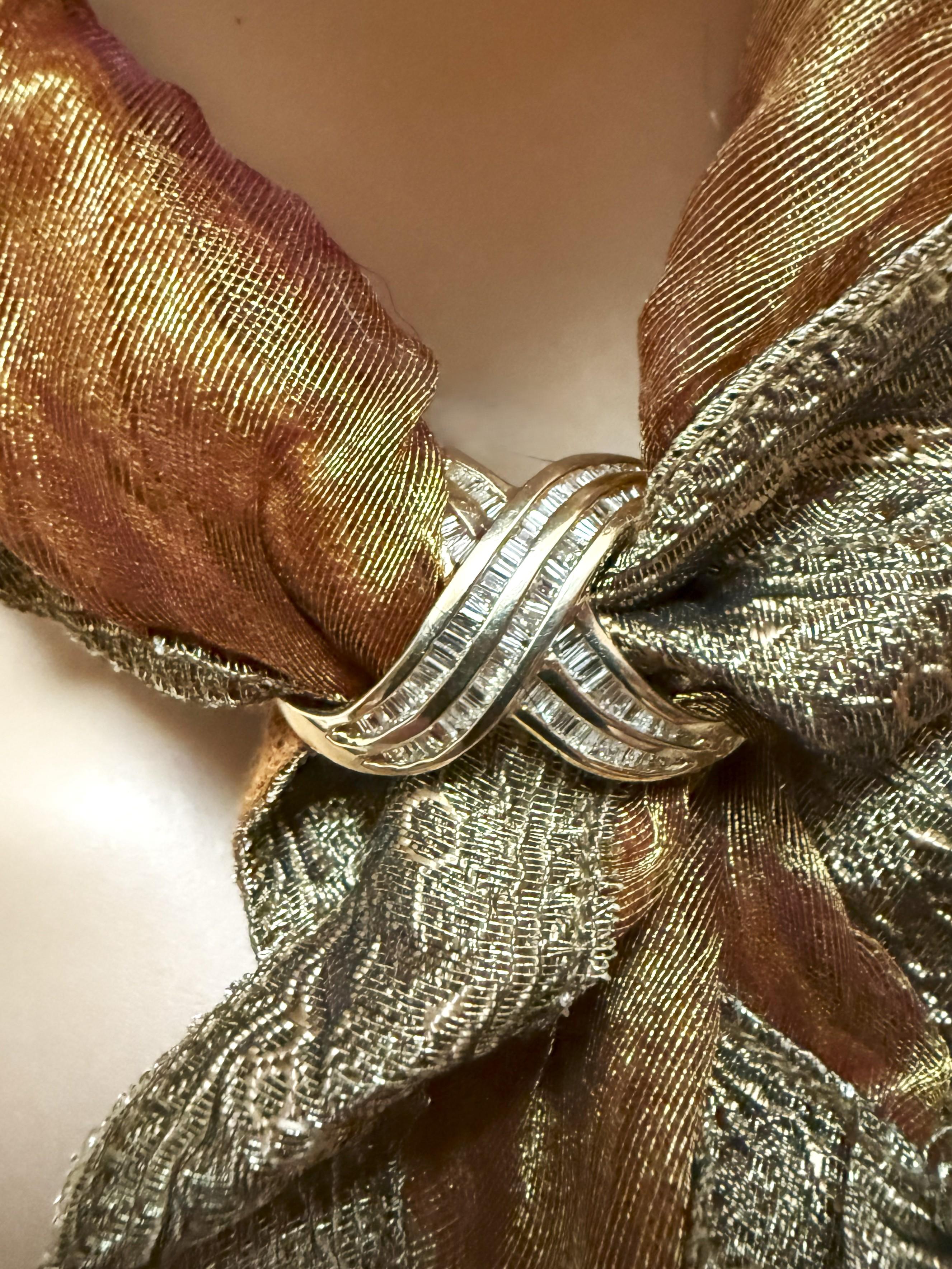 Colgante/Bandolera Diamante Baguette Oro Amarillo 14k 1,5 Quilates 9,27 Gramos en venta 1