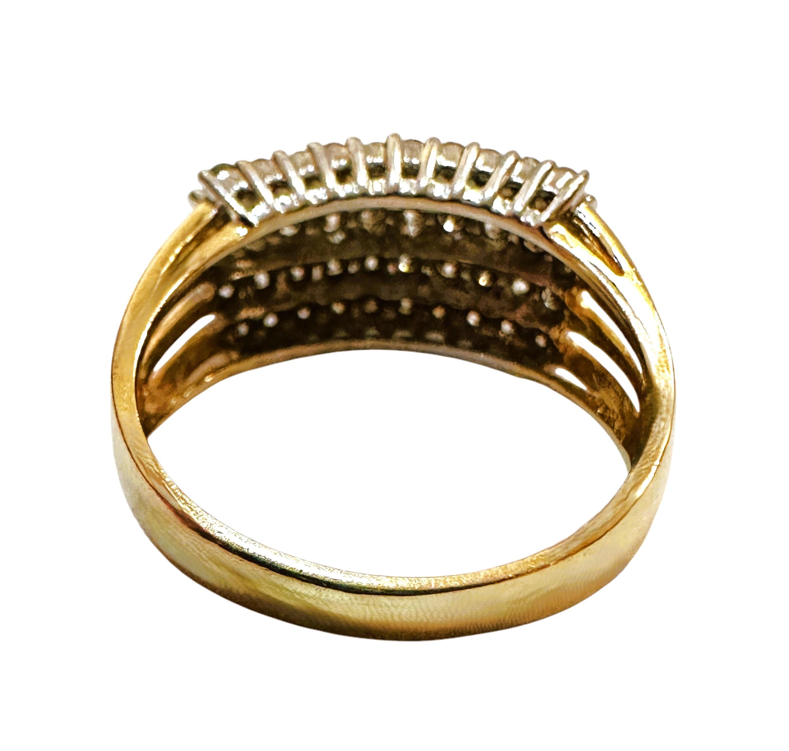 Anillo de oro amarillo de 14 quilates con un diamante talla brillante de 1,5 quilates, talla 7,5 en venta 4
