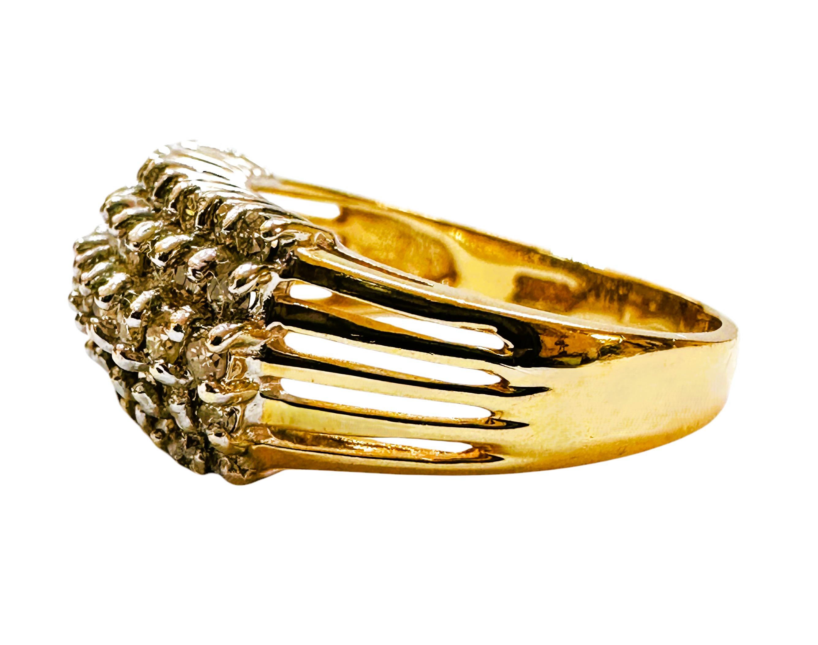 Anillo de oro amarillo de 14 quilates con un diamante talla brillante de 1,5 quilates, talla 7,5 en venta 3