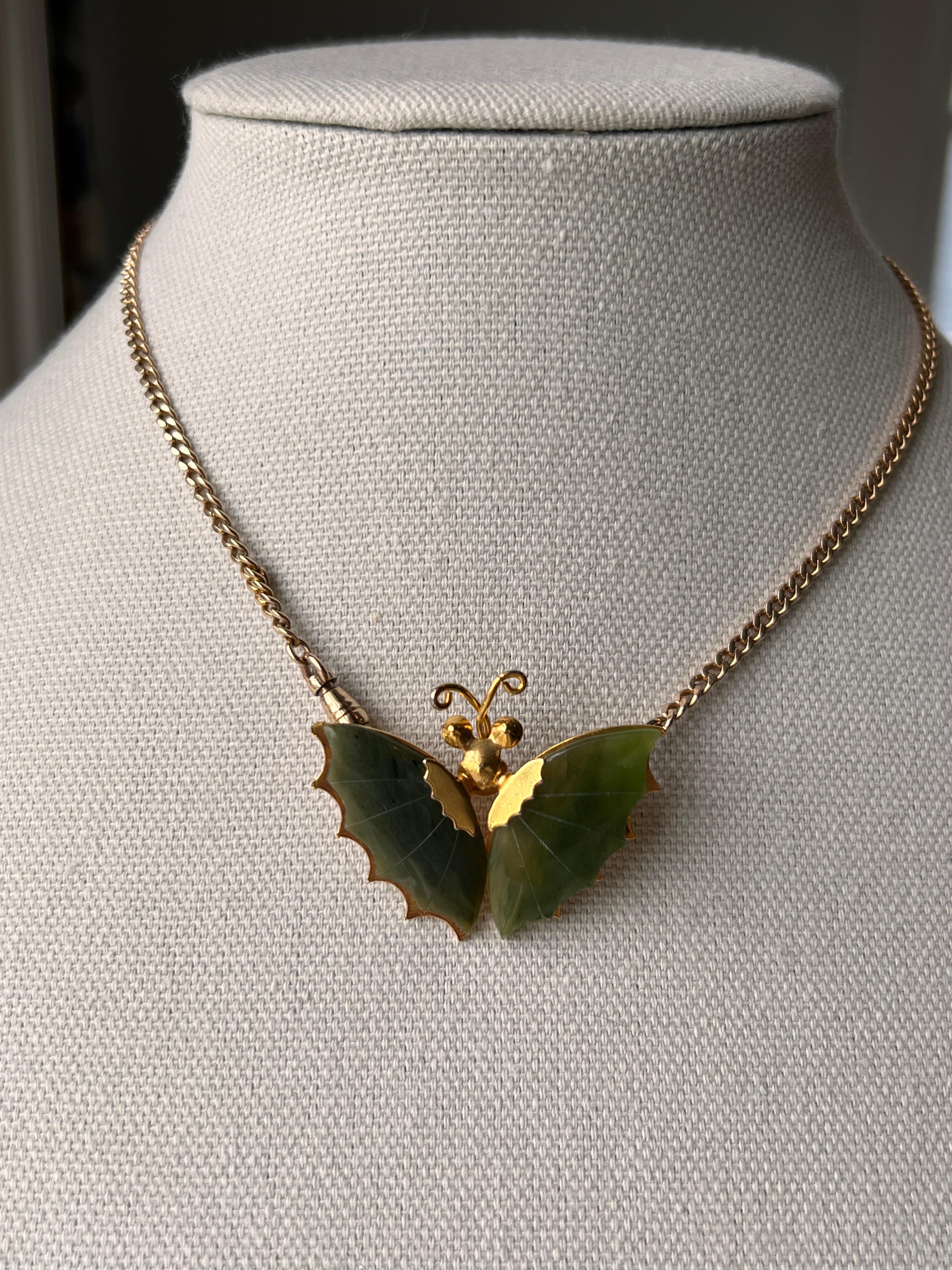 Women's or Men's 14k Yellow Gold 15 Inch Watch Chain 1917