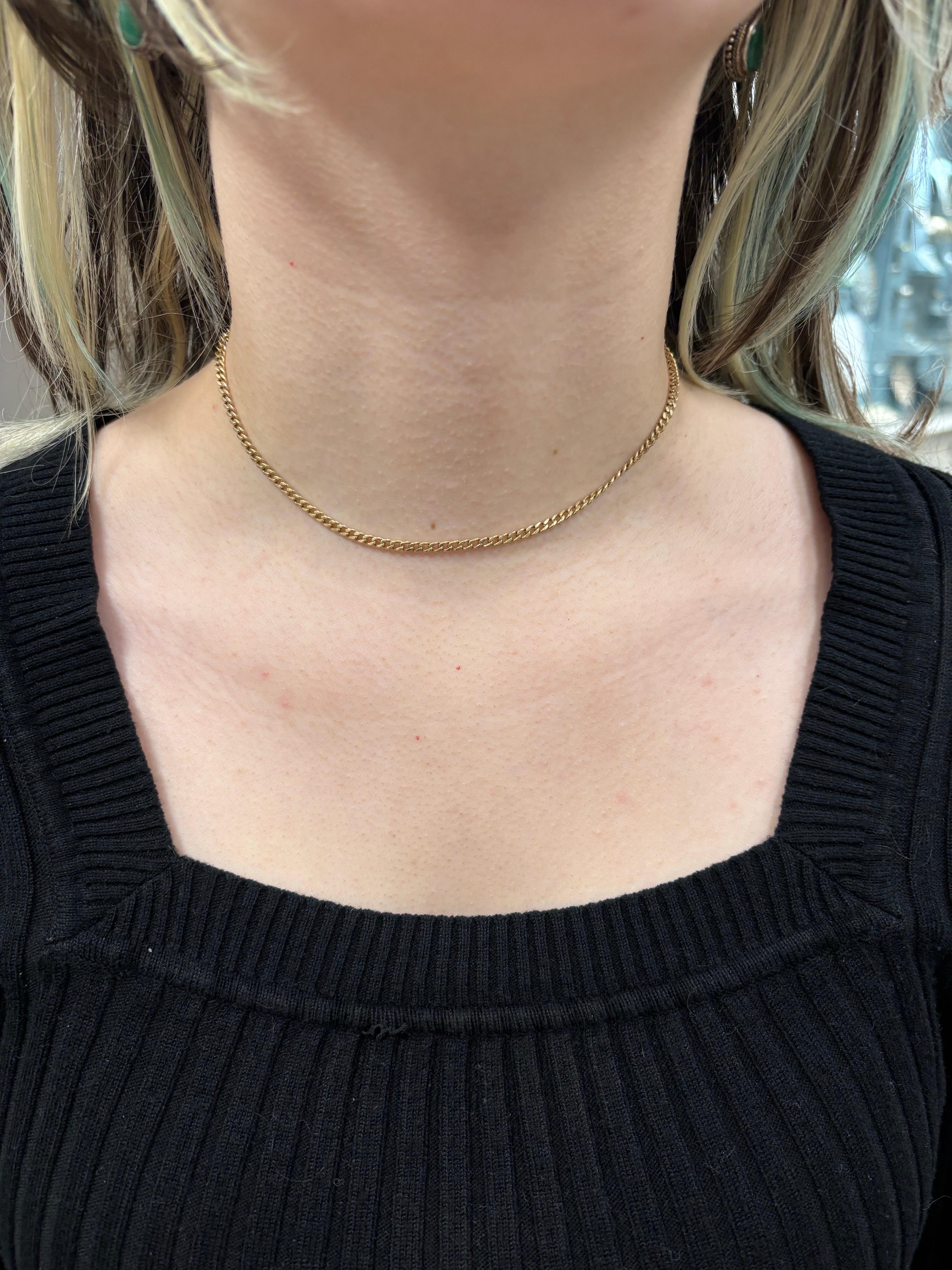 14k Yellow Gold 15 Inch Watch Chain 1917 1