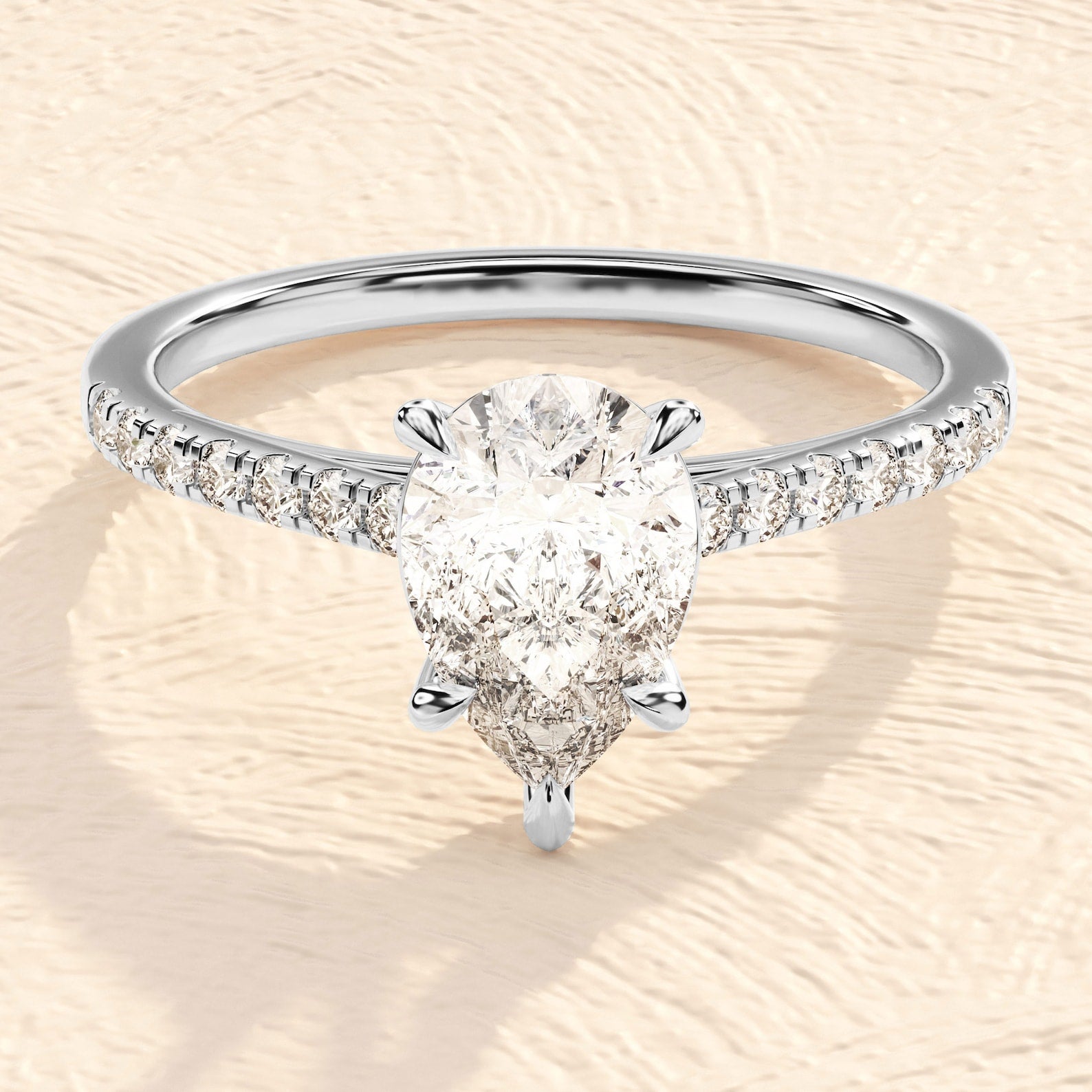 14k Yellowgold 1.50 CT Pear Engagement Ring Moissanite Half Eternity Ring.

Pureté:-  Or jaune 14k 
14k Hallmark 

A P P R O X T I M E .

Tous les articles sont fabriqués sur mesure. Notre délai est d'environ 6 à 10 jours ouvrables. Cette situation