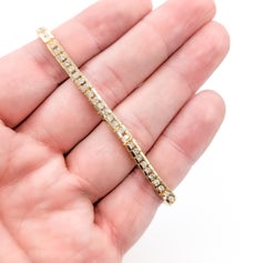 14K Yellow Gold 1.50ctw Diamond Tennis Bracelet