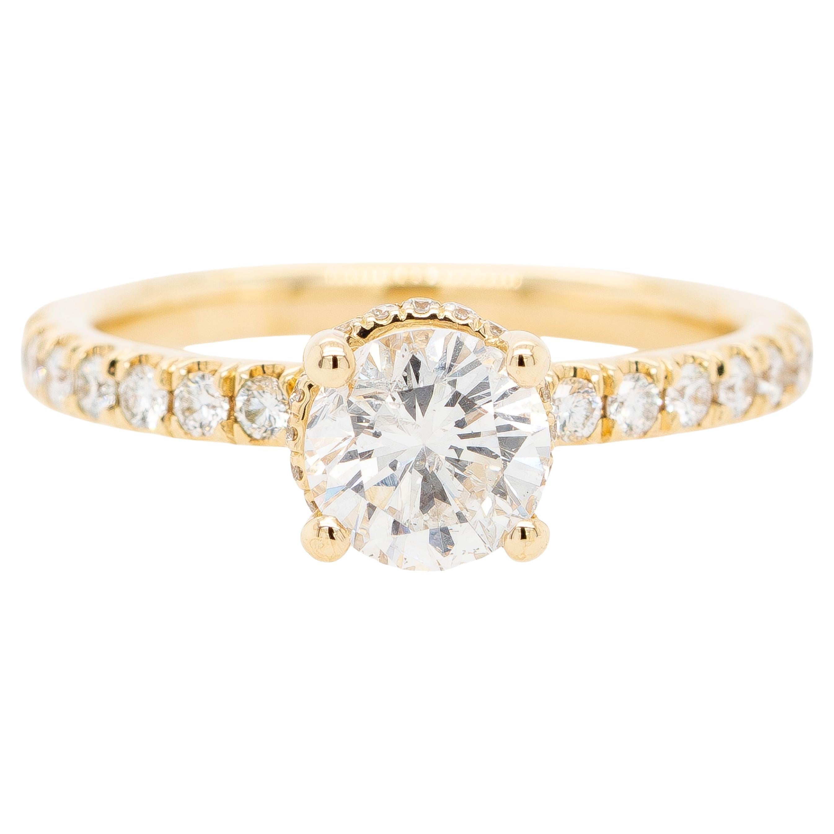14K Yellow Gold 1.54ctw Solitaire Engagement Ring