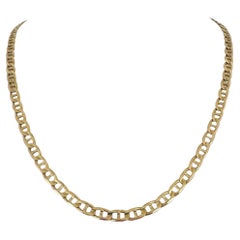 Collana in oro giallo 14k 15,4g semi-solido 4,5 mm A Link Italy 20"