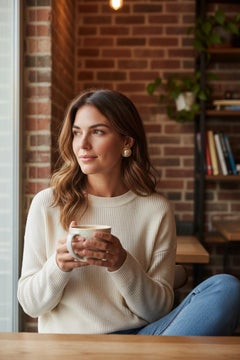 14K Yellow Gold 15.7mm White Mabe Pearl Stud Earrings, Vintage Style