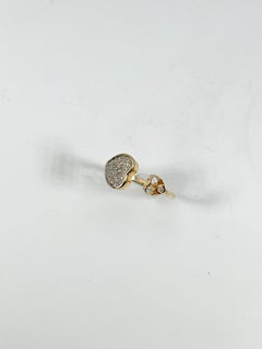 14K Yellow Gold .15CTW Diamond Heart Fashion Ring