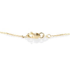 14K Yellow Gold 1.65 Carat Round Diamond Halo Pendant Necklace