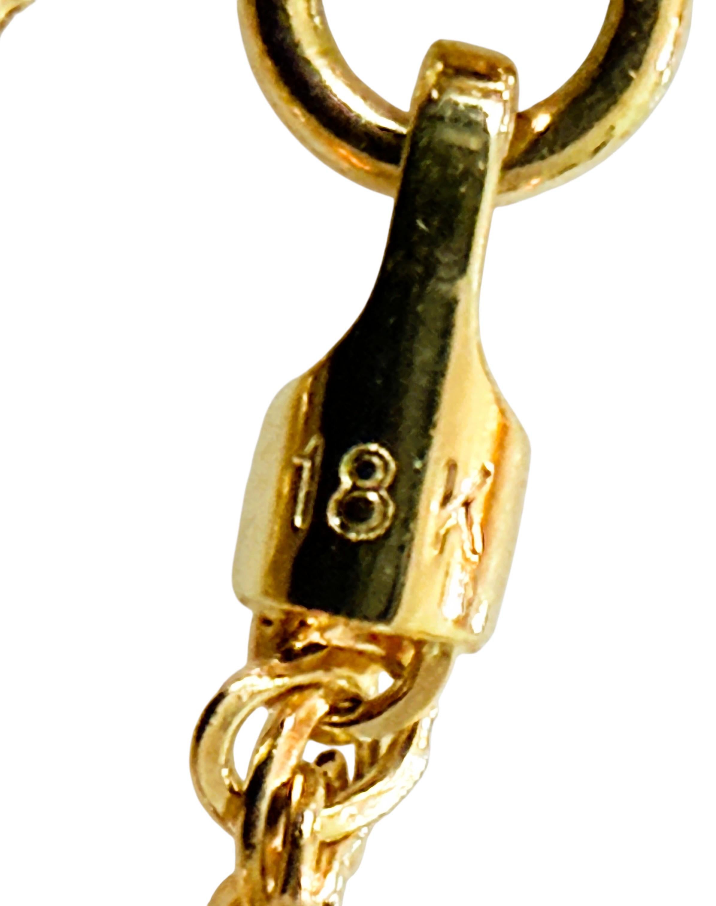 Pendentif en or jaune 14k avec un diamant de 1,68 carat sur une chaîne de 18