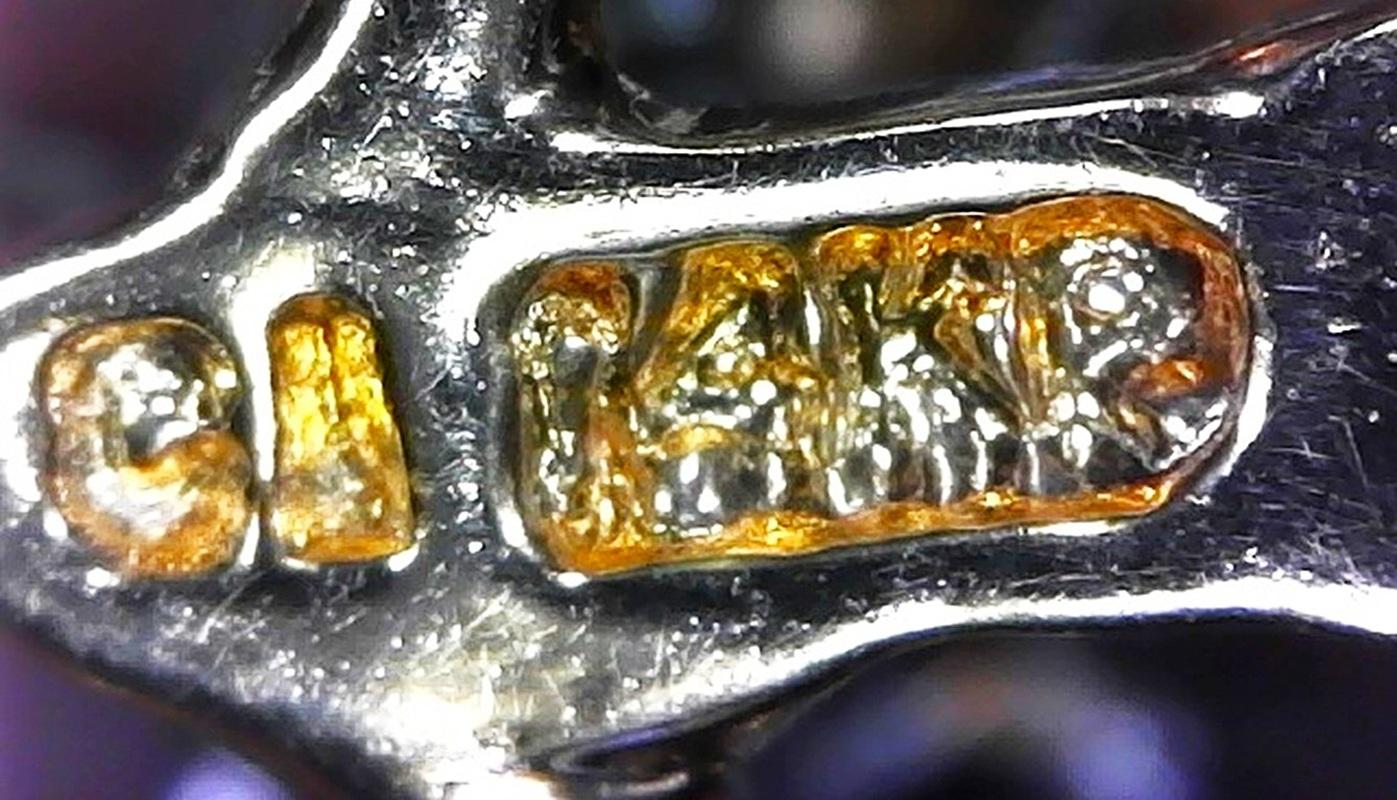 Pendentif en or jaune 14k avec un diamant de 1,68 carat sur une chaîne de 18