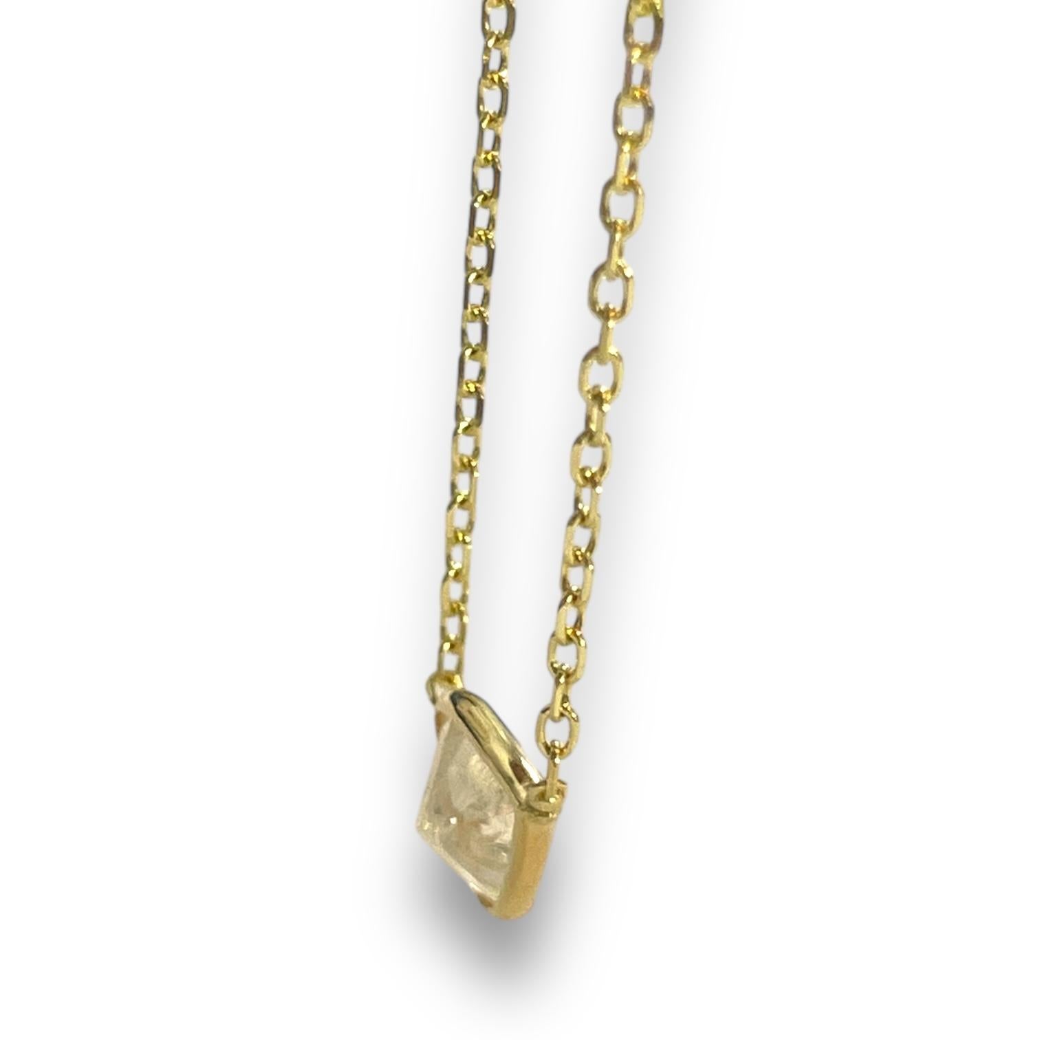 Collier en or jaune 14 carats avec diamants naturels 1,72 carat Pour femmes en vente