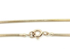 14k Yellow Gold 1.7mm Round Snake Silky Link 20" Chain Necklace