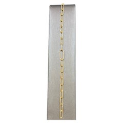 14K Yellow Gold .18 CTW Diamond Paperclip Bracelet
